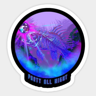 Angler fish, Electronic, Music, Party, Festival Sticker